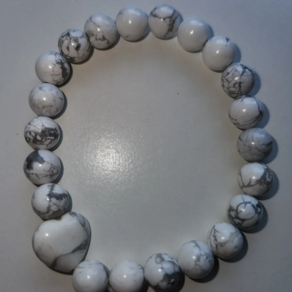 Paparazzi White Marble Bracelet
